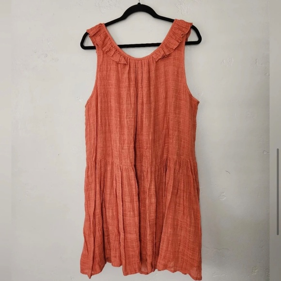 Apiece Apart Verder Mini Cotton Dress in Rosewood, size Large, EUC - Picture 6 of 9